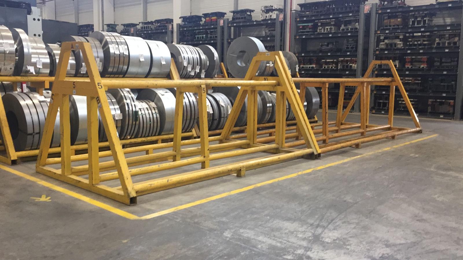 Ağır Sanayi Rulo Sac Stoklama Raf Sistemi - Görsel 1